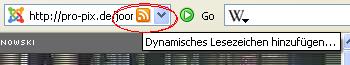 RSS Feed Abonieren Einen RSS Feed abonieren mit Firefox 1.5